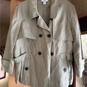 Loft tan casual coat large